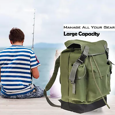 70L Large Storage Water-resistant Fishing Backpack Sling Bag Store Fishing Gear • $38.88