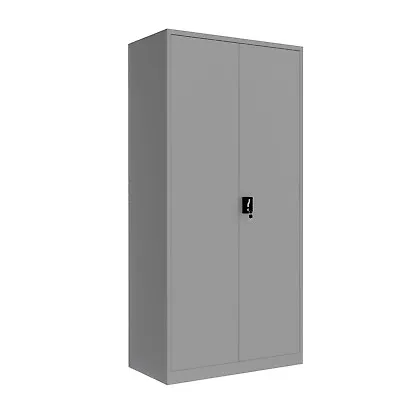 Heavy-duty Steel Garage Storage Cabinet 2 Doors Metal Pantry Cupboard Workroom  • $275.69