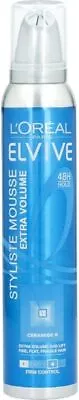 L'Oreal Elvive Stylise Extra Volume Firm Styling Mousse 1 Ml (Pack Of 1) • £7.90
