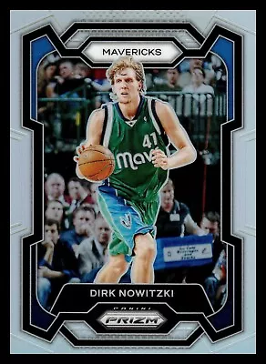 2023-24 Panini Prizm Basketball Silver Holo #187 Dirk Nowitzki Dallas Mavericks • $2