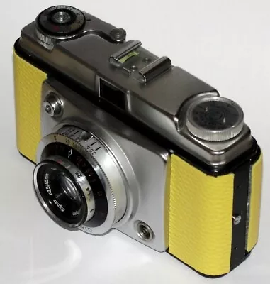 Vintage Ilford Sportsman Camera. Yellow Snakeskin Covered. • £6.75