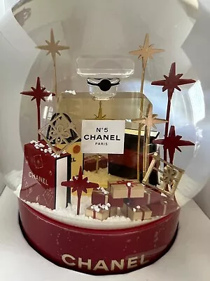 CHANEL N°5 CRYSTAL SNOW GLOBE DOME CHRISTMAS 100% AUTHENTIC( VIP Gift Box) RARE! • $495.79