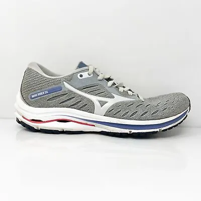 Mizuno Womens Wave Rider 24 411228 9R0A Gray Running Shoes Sneakers Size 7 • $35.77