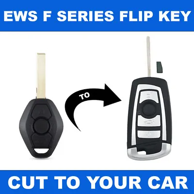 🔥 EWS 3 Flip Key W/ LASER CUT Included Fits: E46 E39 3 5 7 X5 Z4 X3 M3 M5 Bmw • $34.99