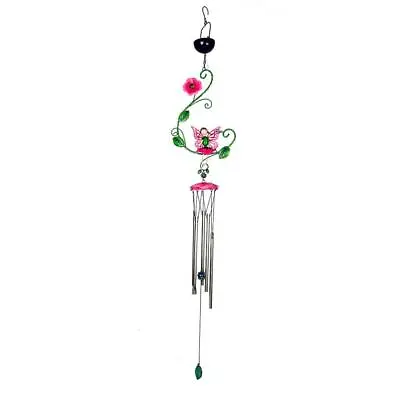 Cole & Bright Rose Wind Chime With Solar LED Light Outdoor Garden Décor • £17.99