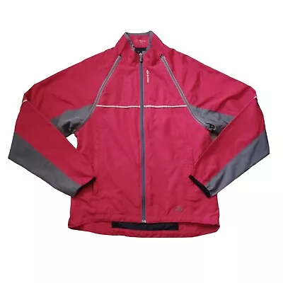 SUGOI Versa Mens Jacket Medium Red Vest Removable Sleeves Convertible Cycling • $27.99