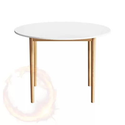 Artiss Dining Table Round White 108CM Diameter Demi • $102.52