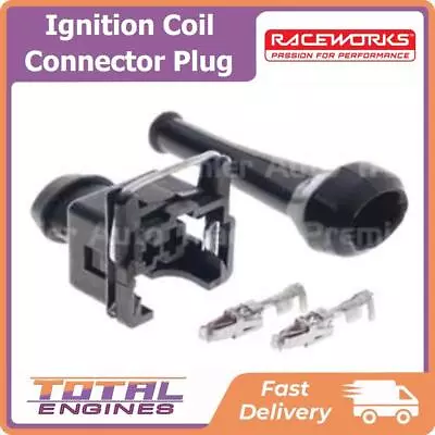 Raceworks Ignition Coil Connector Plug Fits Holden Camira JD 1.8L 4Cyl 18JC (LJ9 • $17.99