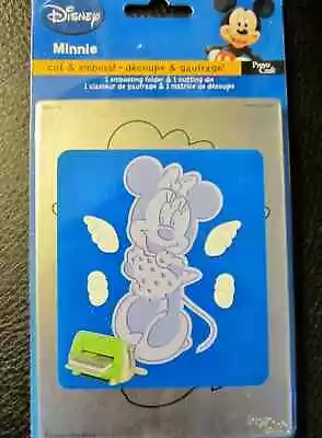 Minnie Mouse Cuttlebug Disney Cut & Emboss Die & Embossing Folder  37-1732 NEW! • $29.99