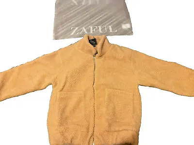 Ladies ZAFUL Beige Fleecy Jacket Size Small • £15