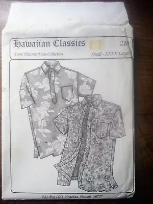 Hawaiian Classics Victoria Jones Men's Aloha Shirt Pattern #210 • $9.95