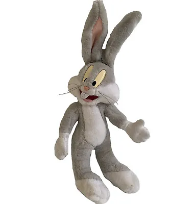Vintage Looney Tunes Bugs Bunny Plush 1997 Soft Toy 33cm Movie World Warner Bros • $39.95
