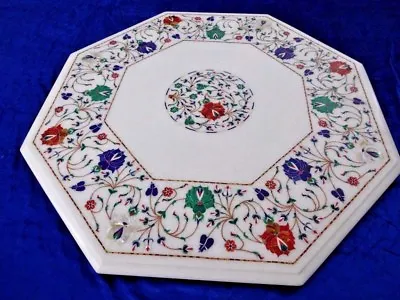 £354.81 • Buy 18  Marble Corner Semi Precious Stone Table Top Inlay Handicraft Work