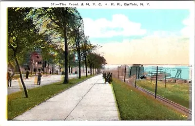 RAILROADS The Front & N.Y.C.H.R.R. BUFFALO New York Postcard • $5