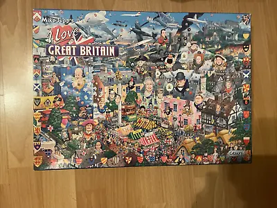 1000 Piece Jigsaw Puzzle Mike Jupp I Love GREAT BRITAIN • £4.95