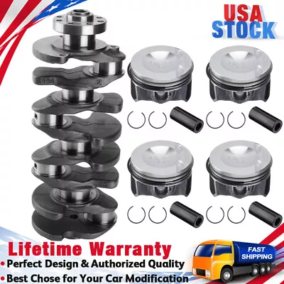 Crankshaft & Piston & Rings Kit For 2.0 TSI Audi A4 A5 A6 Q5 Q7 TT VW Golf GTI • $259.76