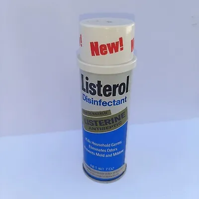Vintage '70s Retro Advertising Collectible Listerol Disenfectant Spray Can  • $15