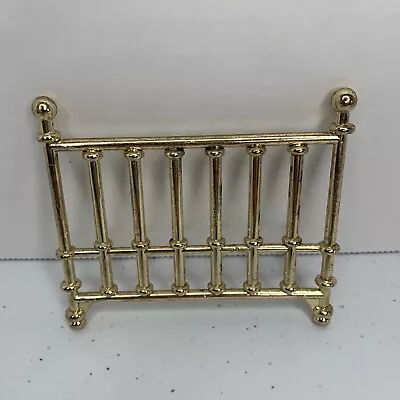 Vtg Fisher Price 1970s Dollhouse Doll Brass Bed Headboard Replacement Part • $9.25