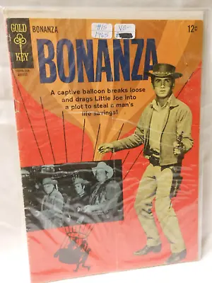 Bonanza COMIC BOOK #15 1965 Gold Key MICHAEL LANDON COVER PHOTO • £7.76