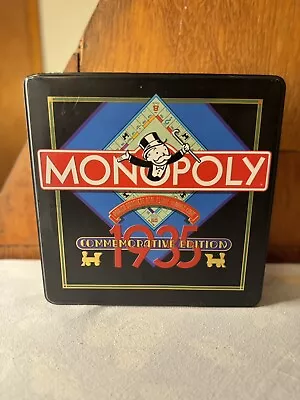 Monopoly 1935 Commemorative Tin Edition 1985 50th Anniversary Complete VGC • $35.90