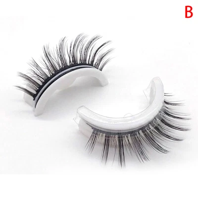 £1.91 • Buy Reusable Self-Adhesive Eyelashes Without Glue Natural Fluffy False Eyelashes X!