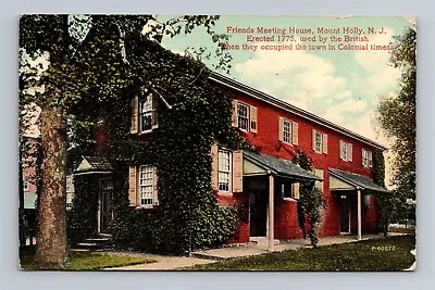 Friends Meeting House Mount Holly New Jersey C1915 Postcard • $5.46