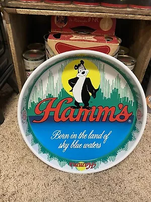 Hamms Beer Tray Dancing Bear Land Of  Sky Blue Waters Great Shape Old Vintage • $55