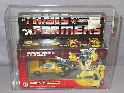 Transformers G1  SUNSTREAKER  AFA 75 Pre-Rub Autobot Sealed NEW 1984 Vintage Box • $1999.99