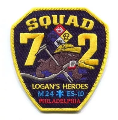 $4.45 • Buy Philadelphia Fire Department Squad 72 Medic 24 ES-10 EMS Patch Pennsylvania PA