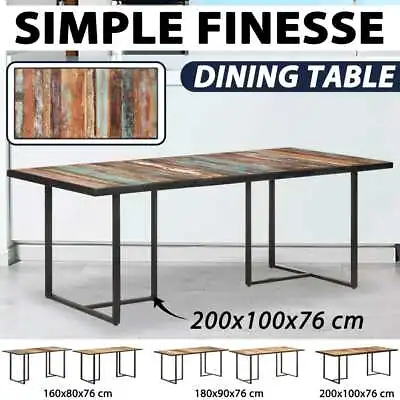 $184.99 • Buy  Dining Room Kitchen Dinner Table Solid Mango/Reclaimed Wood Multi Sizes VidaXL