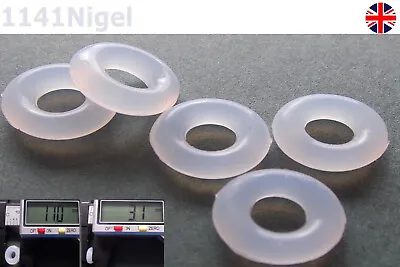 £1.99 • Buy 11mm OD  3.1mm CS O Rings Seal Silicone VMQ Sealing O-rings Washers UK  Last Few