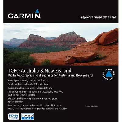 Garmin TOPO Australia & New Zealand MicroSD/SD Card | Hiking | Global | GPS Map • £129.99