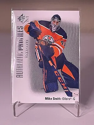 2021-22 SP Hockey Mike Smith Authentic Profiles AP-10 /1199 Edmonton Oilers • $0.99