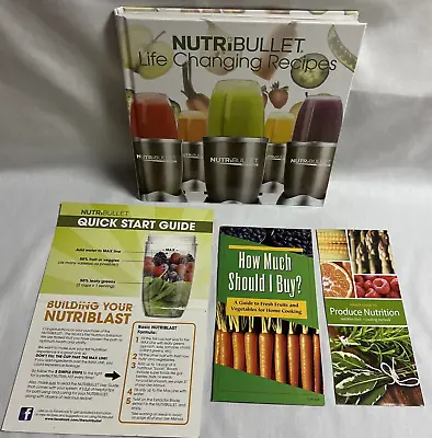 NutriBullet Life Changing Recipes Hardbound Magic Bullet Blender Cookbook • $12