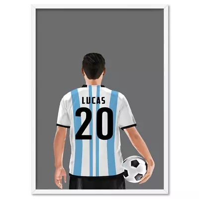 Personalized Soccer Poster. Customise Your Soccer Poster. Gift Idea | PER-67 • $19.95