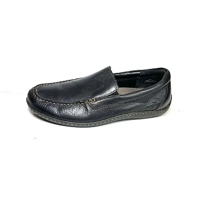 Born Shoes Men’s 10.5M Black Loafers Pebbled Leather Driving Moc • $50