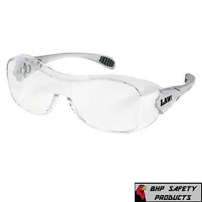 Clear Safety Goggles Glasses Anti Fog Work Lab Outdoor Eye Protection Law OTG • $8.25