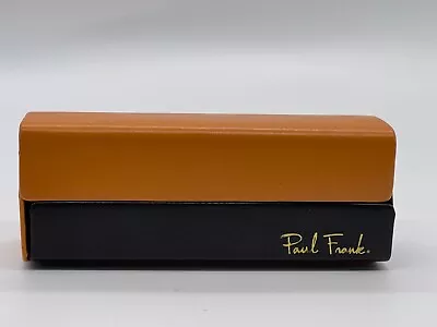 Paul Frank Eyeglasses Case Hard Shell Slide Closure Felt Lined Classic Design • $12.99