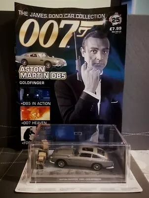 007 James Bond Car Collection #25 Aston Martin DB5 + Magazine  [BRAND NEW] • £13.75