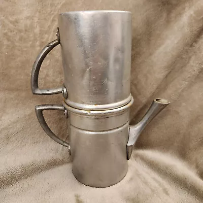 Vintage Neapolitan Flip Drip Espresso Coffee Maker Made In Italy Aluminum QwkShp • $19.98