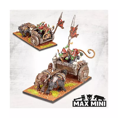 Maxmini Fantasy Mini 28mm Goblin Chariot Pack New • $16.95