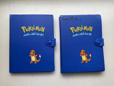$54 • Buy Vintage Pokemon Blue Charmander Card Binder Album Book Holder 1999 Original