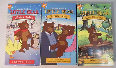 Nick Jr Maurice Sendak's Little Bear VHS Lot Of 3 • $16.95