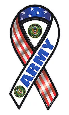 Magnetic Bumper Sticker - United States Army - Ribbon Shaped Support Magnet • $7.99