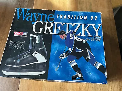 Vintage CCM Wayne Gretzky Tradition 99 Ice Hockey Skates US 3 B-Tr99 With Box • $69.99