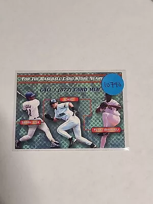 Rare 2002 MLB.com Information Insert Card Jeter/Pedro/Ichiro/Johnson/Sosa/Piazza • $1.50