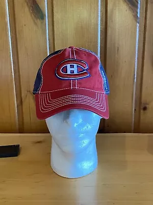 Montreal Canadiens Reebok Red White & Blue Cap Hat - Adjustable - HOCKEY • $10.99