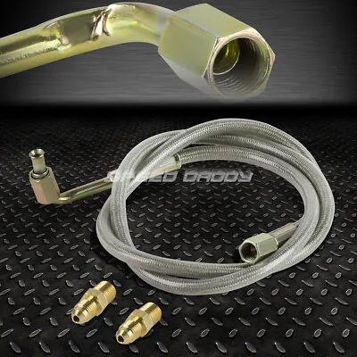 Braided Stainless Steel T3/t4 Turbo Charger 36 Oil Feed Line+1/8  Npt Fitting • $9.38