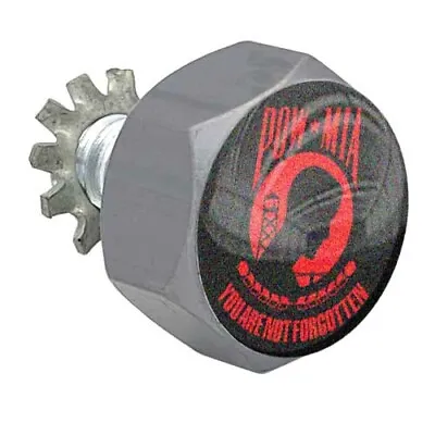 Grey Hex Billet Air Cleaner Cover Bolt For Harley - US POW MIA Logo Red • $7.87