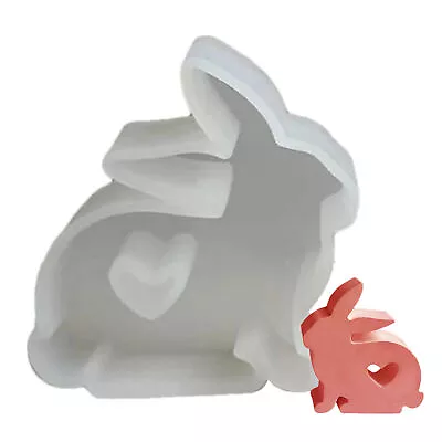 Easter Rabbit Silicone Mold 3D Resin Casting Bunny Mold DIY Handmade Home Decor • $11.04